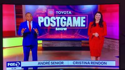 Local reporter was pissed that studio didn&rsquo;t begin with his live report first (guy on right)