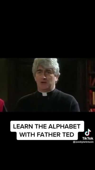 Learn the alphabet with Father Ted!