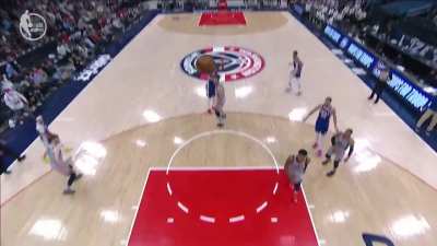 [Highlight] Embiid drains the 3 and shushes the crowd