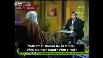 Islam is a feminist religion as it 'honors' women by beating them. (Warning: Hard to watch)