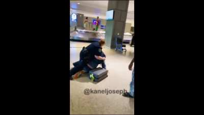 YouTuber Attacked At Airport for "Stealing" Luggage Prank and victims gets arrested.