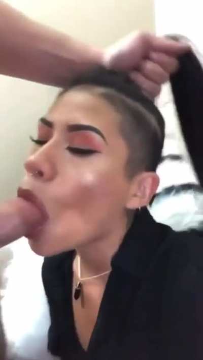 Rough Asian face fuck