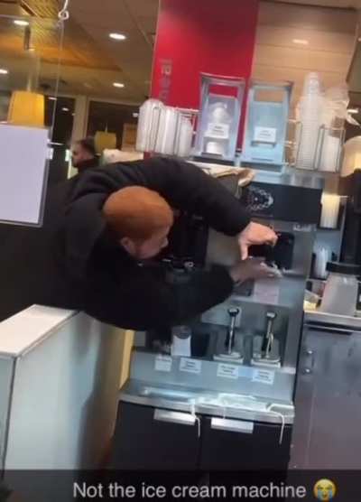 Old mate wasn&rsquo;t happy that their &ldquo;ice cream machine was down&rdquo;