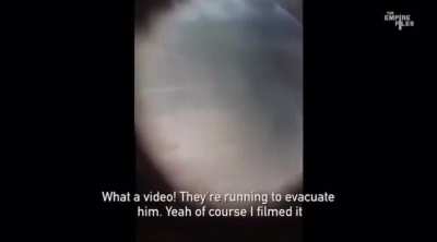 Israeli soldiers sniping and killing a Palestinian kid playing in a playground.