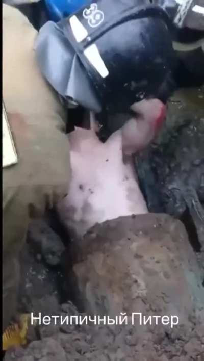Let's play a little game called, What's inside the sewage pipe