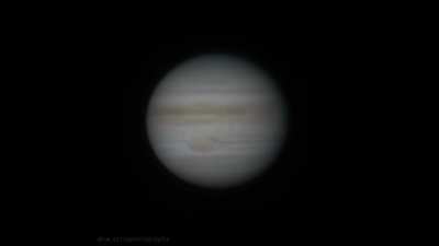 Jupiter during Twilight as viewed through my 12" Backyard telescope [OC]