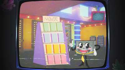 Hey, I made a silly little game (Rewind 99) about running the last video rental store on earth.