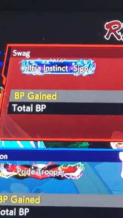 I send my friends updates of when I rank up in dragonball fighterz. Got a little too excited with this one.
