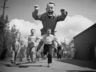 An AI generated 1950's ad for "Pooky park".