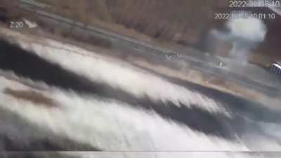 Longer version not previously posted of older video. March 8, 2022. The beginning of the destruction of the 6th tank regiment of the Russian 90th tank division by Ukraine Forces in the Brovarsky district