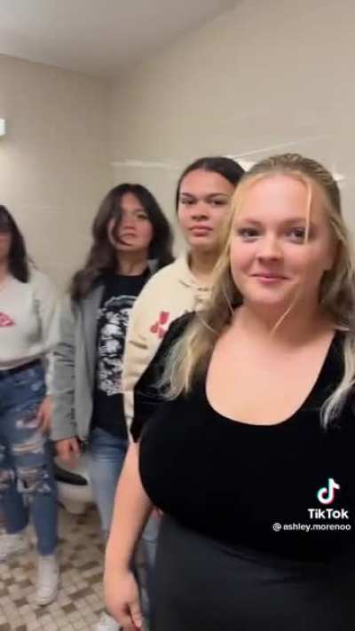 POV: the school bathroom during lunch