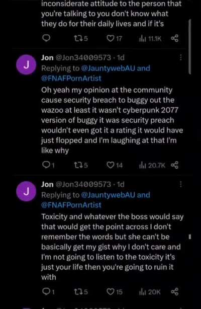 But Jon refused 