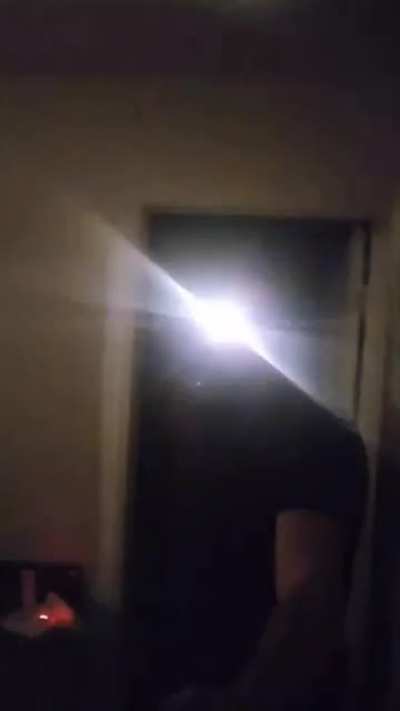 This guy turned his eye into a flashlight