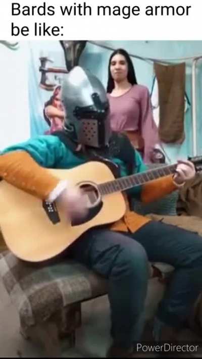 "Don't worry guys, I'm a tank" *pulls out lute*