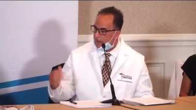 "The reason we wear a mask, the reason I wear a mask is because the fear is so massive in this country. I wear a mask so people don't think I don't care about it (the pandemic). But I don't wear a mask because they work." Dr. Richard Urso on the hysteria 