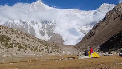 This is the Rupal Face of Nanga Parbat (&ldquo;Naked Mountain&rdquo;), which holds the Guinness World Record as the world&rsquo;s tallest mountain face, rising 4,600 metres (15,090 ft) above the valley floor. It only has 12 successful ascents and an insane 70&ndash;85 degree deg