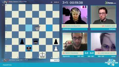 [IM not a GM] Lars Oskar Hauge refuses to resign in a lost position, and swindles an ingenious stalemate against Teddy Coleman!