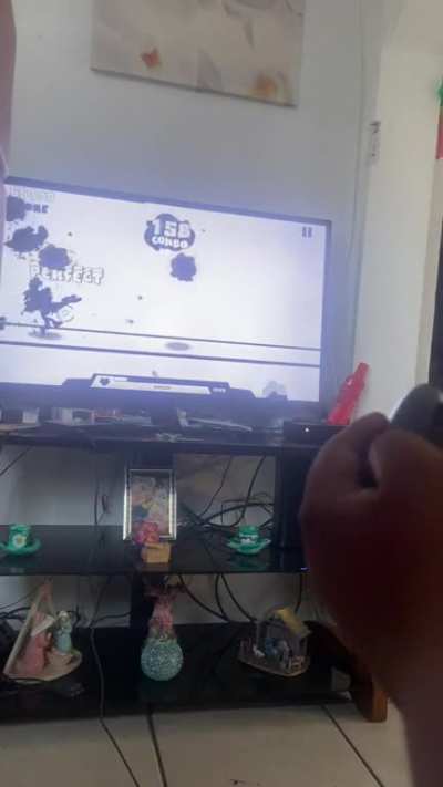Played bad apple with a GameCube controller