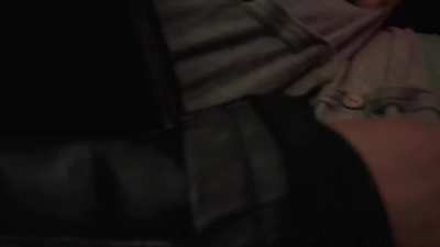 Just having some fun with my vibrator at a bar.
