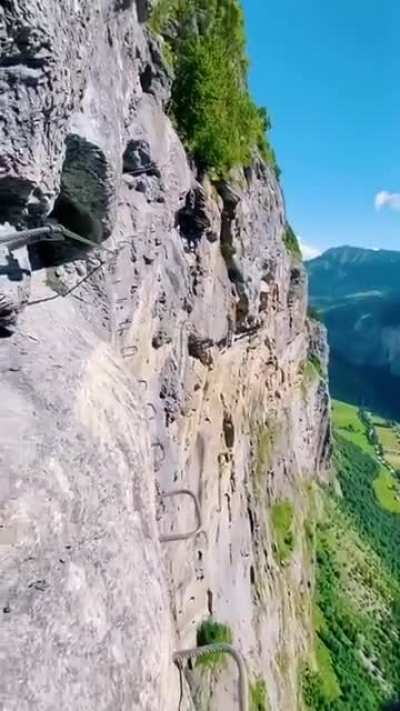 Sunny day in the Swiss Alps
