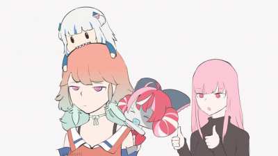 the Takamori daughters. idk if anyone has reposted this here, I animated &amp;amp; post it a while back on twitter