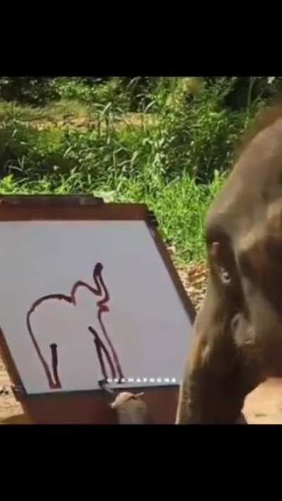 Ellie drawing Ellie