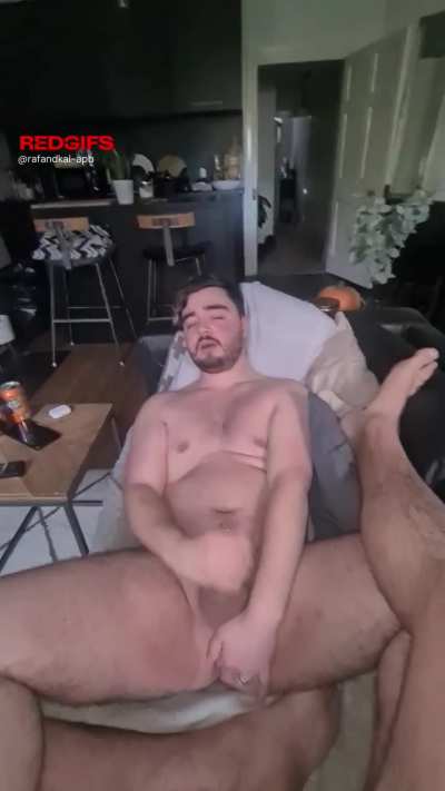How would you help us out while we wank our dicks opposite eachother?	Raf (22) and Kal (41)