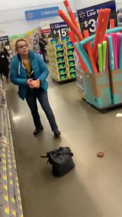 This happened in my city the other day. The Kenosha Karen of Walmart!