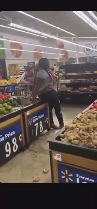 Woman having imaginary sex with Corey all throughout Walmart
