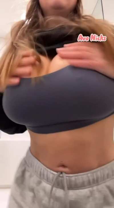 This is my tits jiggling at 50%. Can I bounce on your cock and make 100%?