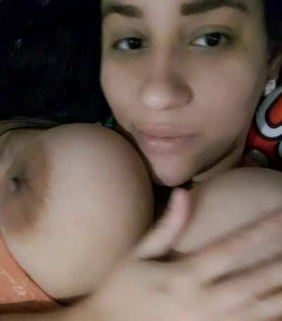 My titties are almost as big as my head. Can you guess what my cup size is?