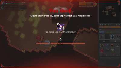 The boss was like 2 tiles away from me :(