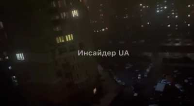 The power is back on in Kyiv. People sing the national anthem.
