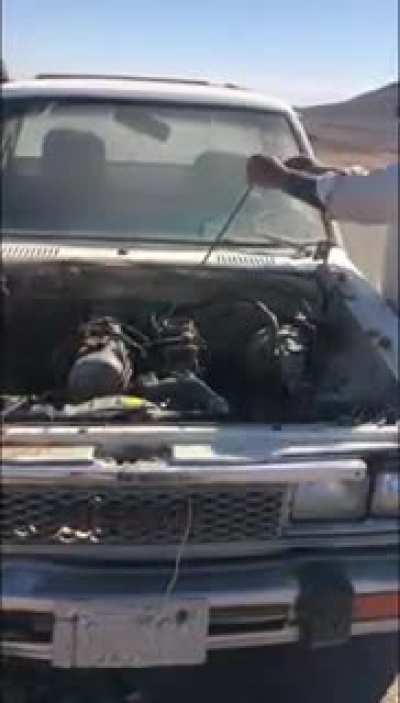 Automotive ingenuity to get that Nissan truck rolling again