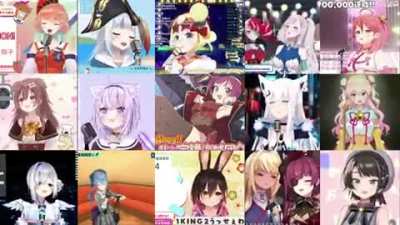 Hololive Productions - 17 Talents sing Ahoy!! 我ら宝鐘海賊団☆ by Houshou Marine