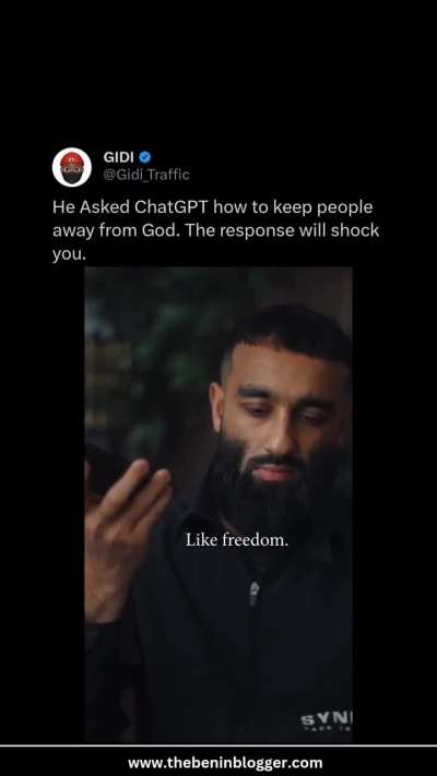 Asked chatgpt how to deny people God