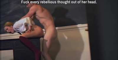 Rebellious school girl gets put in her place. [Uniform] [Rough]