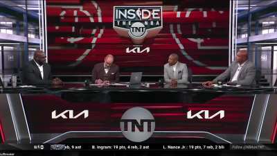 [Highlight] Shaq makes things really confusing with his prediction on the Sacramento Kings making the playoffs via play-in games or not. Ends his tangent by calling Chuck fat like usual