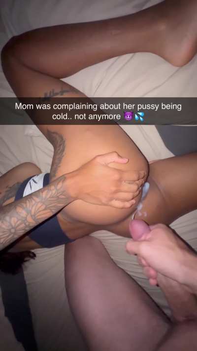 That’s one way of warming Mom up 👀💦