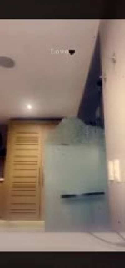 DBS hanging your fat ass on a glass door