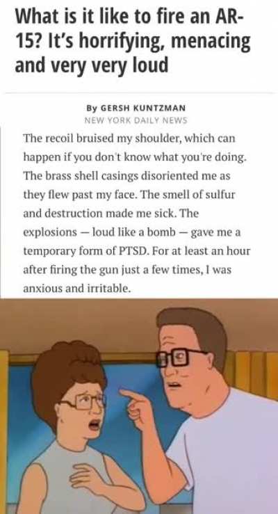 It felt to me like a bazooka &mdash; and sounded like a cannon.
