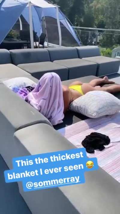 sunbathing