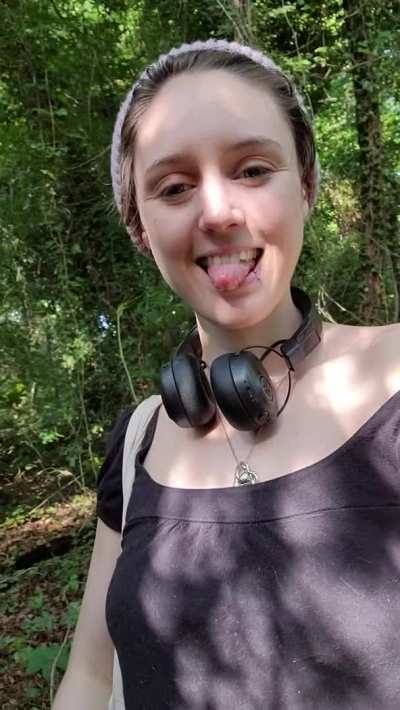 OC drop on a walk with my cat- don't worry she wasn't looking