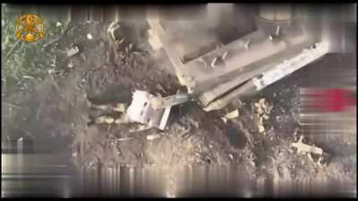 A Russian BMP-1 IFV and crew are eliminated by drones from the Ukrainian 41st separate mechanised brigade. Near Synkivka, Kharkiv oblast [Published 13/04/2024]