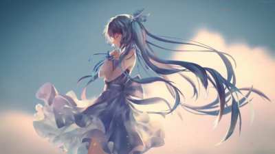 Pretty Miku Making A Wish [1920&times;1080]