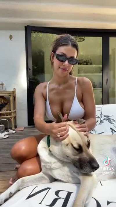 Big tits &amp;amp; puppy love