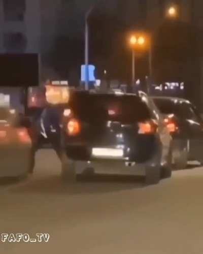 Playin chicken with a car 