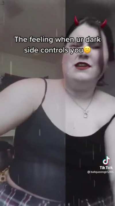 The Feeling When Ur Dark Side Controls You 😕