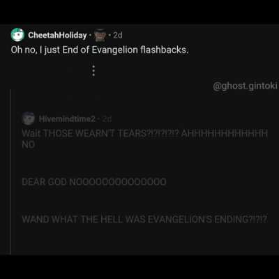 Your honour, Shinji did it ironically