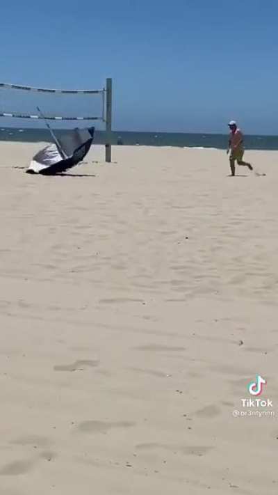 Some say that umbrella is still tumbling